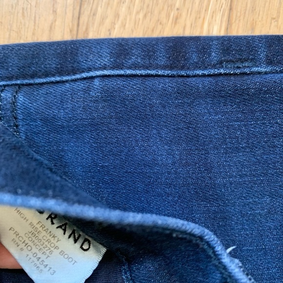 J Brand Franky High Rise Flare cropped boot cut jeans - Picture 8 of 11